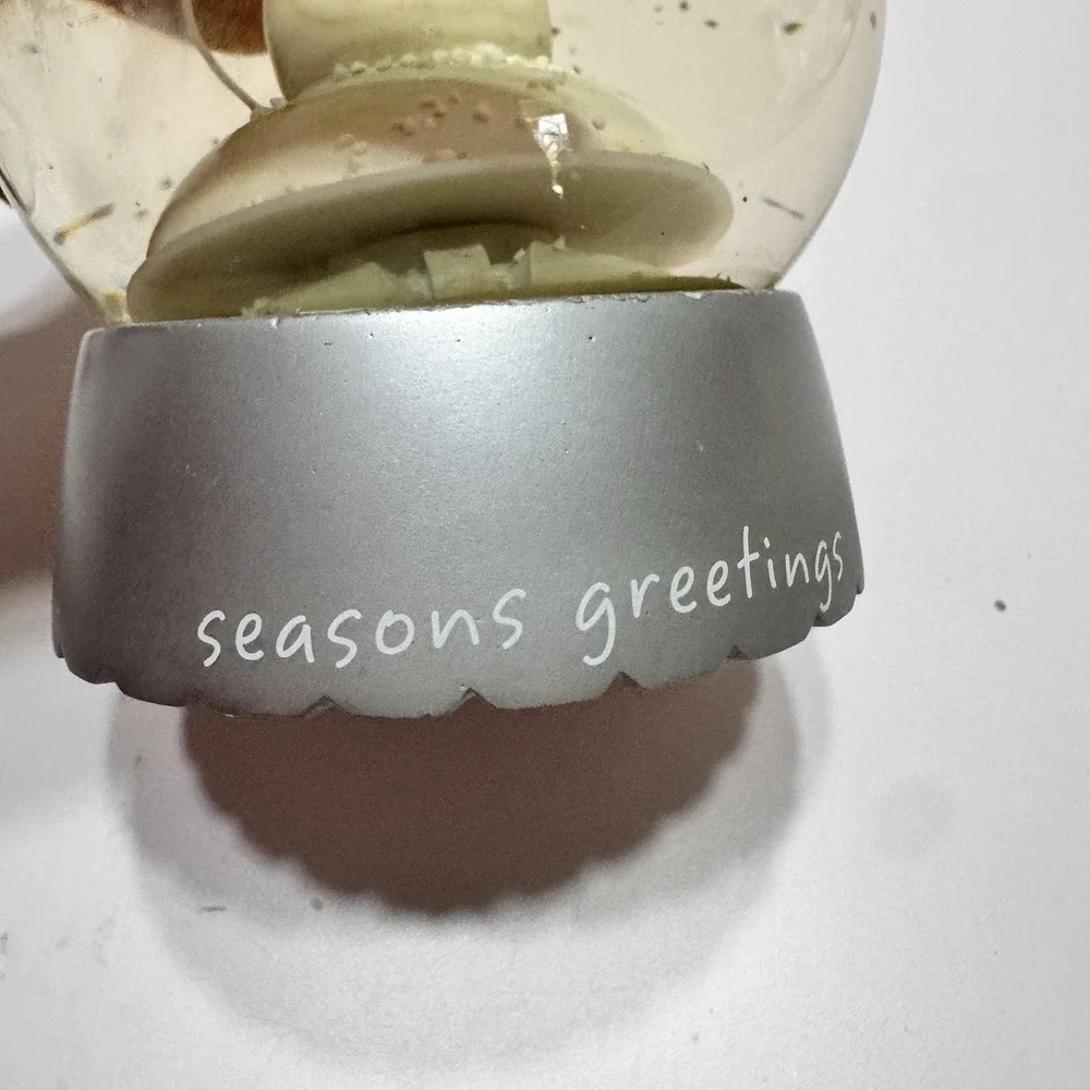 Dept 56 Snowbabies  Seasons Greetings Merry Christmas  Snowman Joy Globe Winter